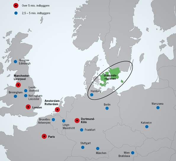 Øresundsregionen i Europa
